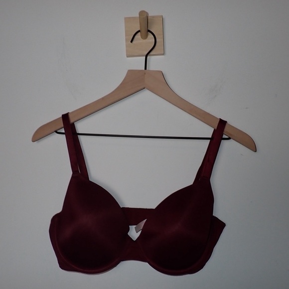 Victoria’s Secret PINK Maroon Underwire T Shirt Bra size 36D - Picture 1 of 7